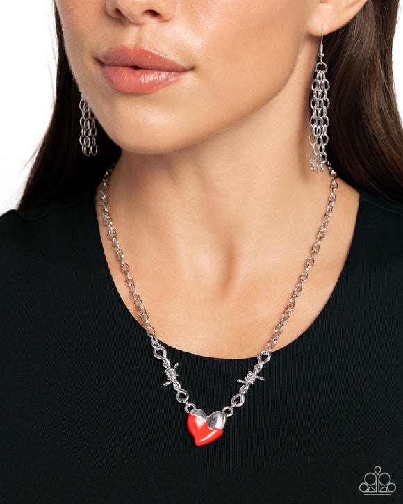 Trendy Tribute Red ✧ Heart Necklace