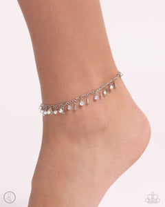 Anklet,Iridescent,Multi-Colored,Silver,Sprinkled Selection Multi ✧ Iridescent Anklet