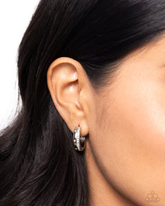 Earrings Hinged Hoop,White,Perceptive Polish White ✧ Hinged Hoop Earrings