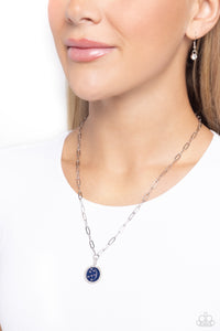 Blue,Iridescent,Necklace Short,Stars,Lunar Liaison Blue ✧ Iridescent Star Necklace