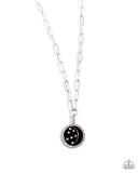 Lunar Liaison Black ✧ Iridescent Star Necklace