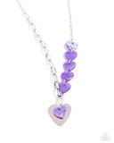 HEART Of The Movement Purple ✧ Heart Necklace
