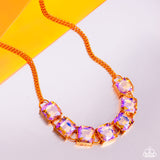 I SQUARE to Secrecy Orange ✧ UV Necklace