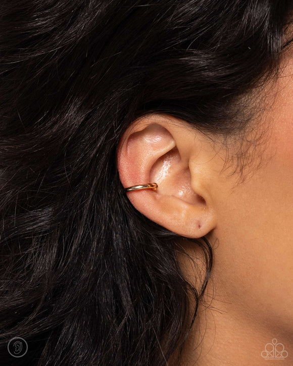 Barbell Beauty Gold ✧ Cuff Earrings