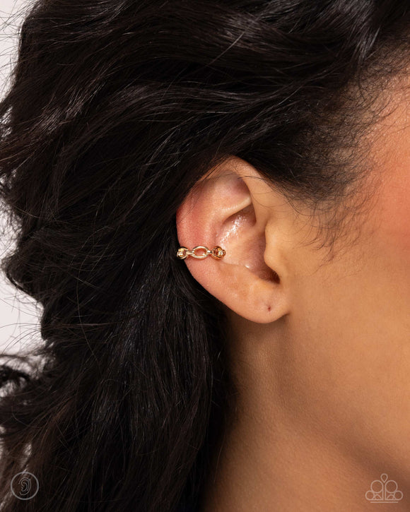Mandatory Musings Gold ✧ Cuff Earrings