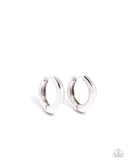 Monochromatic Makeover Silver ✧ Hinged Hoop Earrings