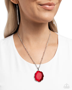 Necklace Short,Red,Showstopping Season Red ✧ Necklace