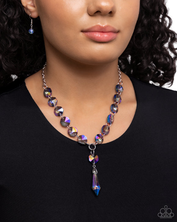 Celestial Class Blue ✧ Opalescent UV Shimmer Necklace