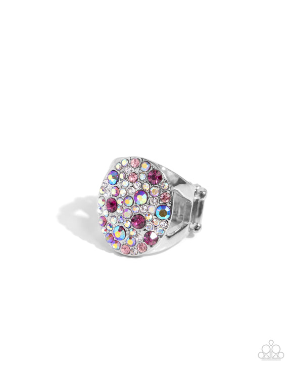 Pampered Pattern Pink ✧ Iridescent Ring
