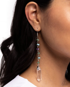 Amethyst,Earrings Fish Hook,Green,Jade,Multi-Colored,New,Turquoise,Quartz Qualification Green ✧ Earrings