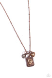 Antiqued Admiration Copper ✧ Heart Necklace
