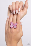 Aerial Ambassador Pink ✧ Iridescent Butterfly Ring