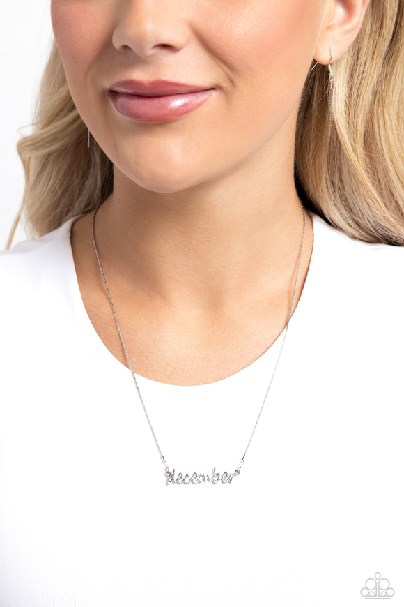 Birth Month Bling - December Silver ✧ Necklace
