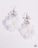 Fashionable Flower Girl White ✧ Earrings