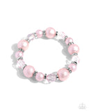 Pearl Protagonist Pink ✧ Stretch Bracelet