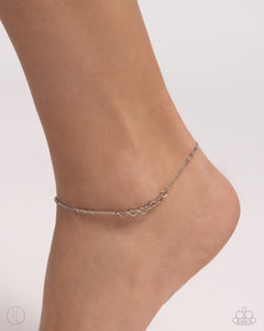 Anklet,Favorite,Hearts,Silver,Valentine's Day,Satellite Shimmer Silver ✧ Heart Anklet