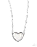 Seize the Sentiment White ✧ Heart Necklace