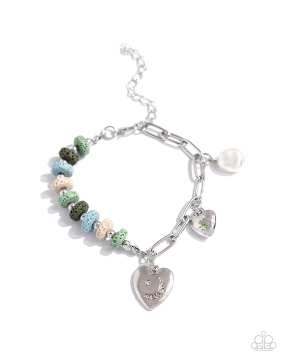 LAVA at First Sight Green ✧ Heart Bracelet