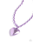 Loving Luxury Purple ✧ Heart Necklace