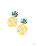 Pineapple Passion Yellow ✧ Post Earrings