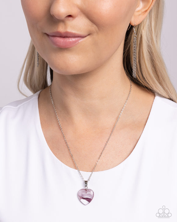 HEART Exhibition Purple ✧ Heart Necklace