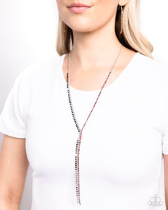 Necklace Long,Necklace Medium,Red,Elongated Eloquence Red ✧ Necklace