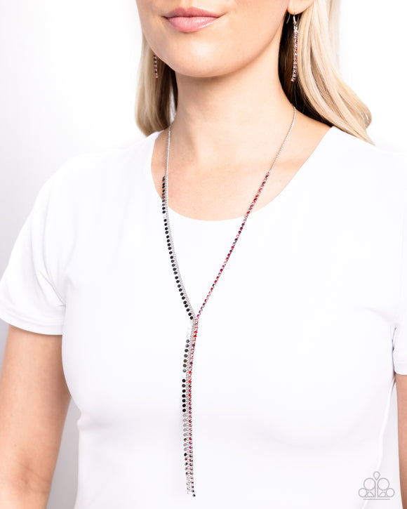 Elongated Eloquence Red ✧ Necklace