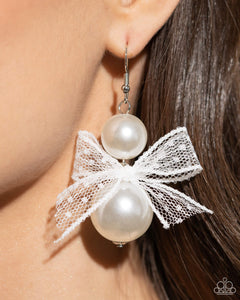 Earrings Fish Hook,White,Elegance Ease White ✧ Earrings