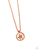 Abstract ASL Orange ✧ Necklace