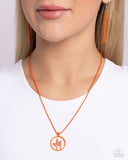 Abstract ASL Orange ✧ Necklace