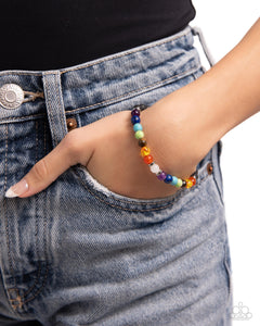 Bracelet Stretchy,Favorite,Lava Stone,Multi-Colored,LAVA Will Find a Way Multi ✧ Lava Rock Bracelet