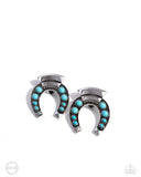 Harmonious Horseshoe Blue ✧ Clip-On Earrings