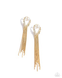 Elongated Effervescence Gold ✧ Post Earrings