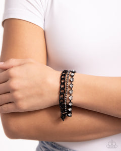 Black,Bracelet Clasp,Favorite,Colorful Canvas Black ✧ Bracelet