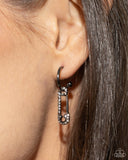 Safety Pin Sentiment Black ✧ Hoop Earrings