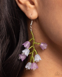 Earrings Fish Hook,Earrings Seed Bead,New,Purple,Beguiling Bouquet Purple ✧ Earrings