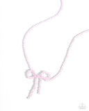 Somebody I Used to BOW Pink ✧ Necklace
