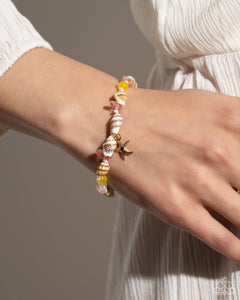 Bracelet Clasp,Bracelet Seed Bead,Multi-Colored,Pink,Shell,Yellow,SAND-sational Statement Multi ✧ Bracelet