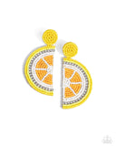 Lemon Leader Yellow ✧ Seed Bead Post Earrings