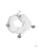 Swirling Shopaholic White ✧ Bracelet