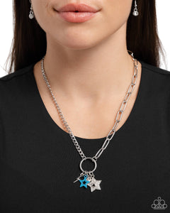 Blue,Necklace Short,Stars,Stellar Sighting Blue ✧ Star Necklace