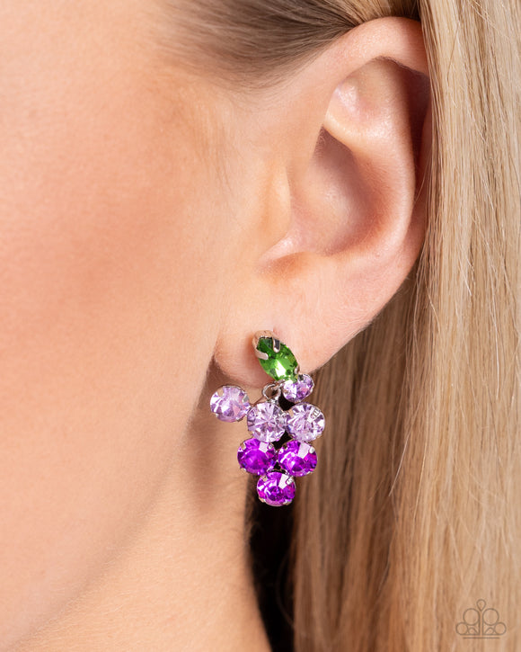 Grapevine Grace Purple ✧ Post Earrings