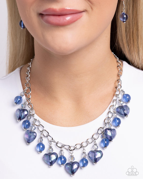 The Best HEART Blue ✧ Iridescent Necklace