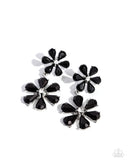 A Blast of Blossoms Black ✧ Post Earrings