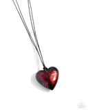 Boyfriend Behavior Red ✧ Metallic Heart Necklace