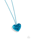 Valentines View Blue ✧ Heart Necklace