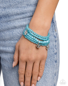 Blue,Bracelet Clasp,Swirling Shopaholic Blue ✧ Bracelet