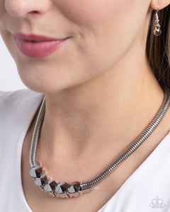 Hematite,Necklace Short,Silver,Musings Makeover Silver ✧ Hematite Necklace