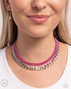 Necklace Choker,Necklace Short,Pink,Exaggerated Effort Pink ✧ Choker Necklace