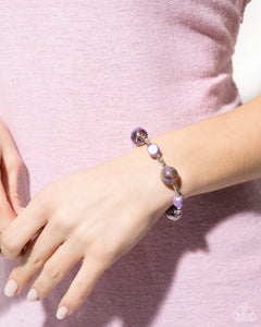 Bracelet Stretchy,New,Oil Spill,Purple,Malibu Model Purple ✧ Oil Spill Stretch Bracelet
